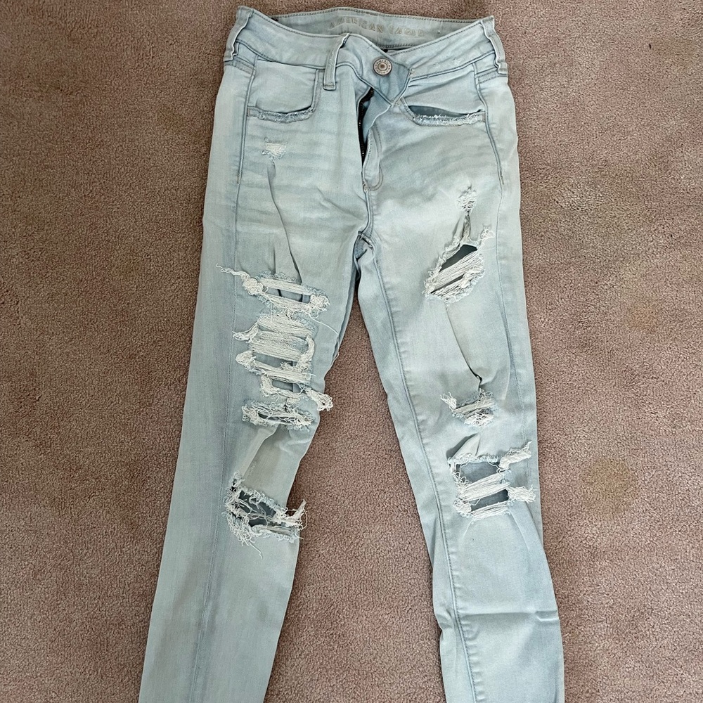 American Eagle Light Denim Skinny Jeans